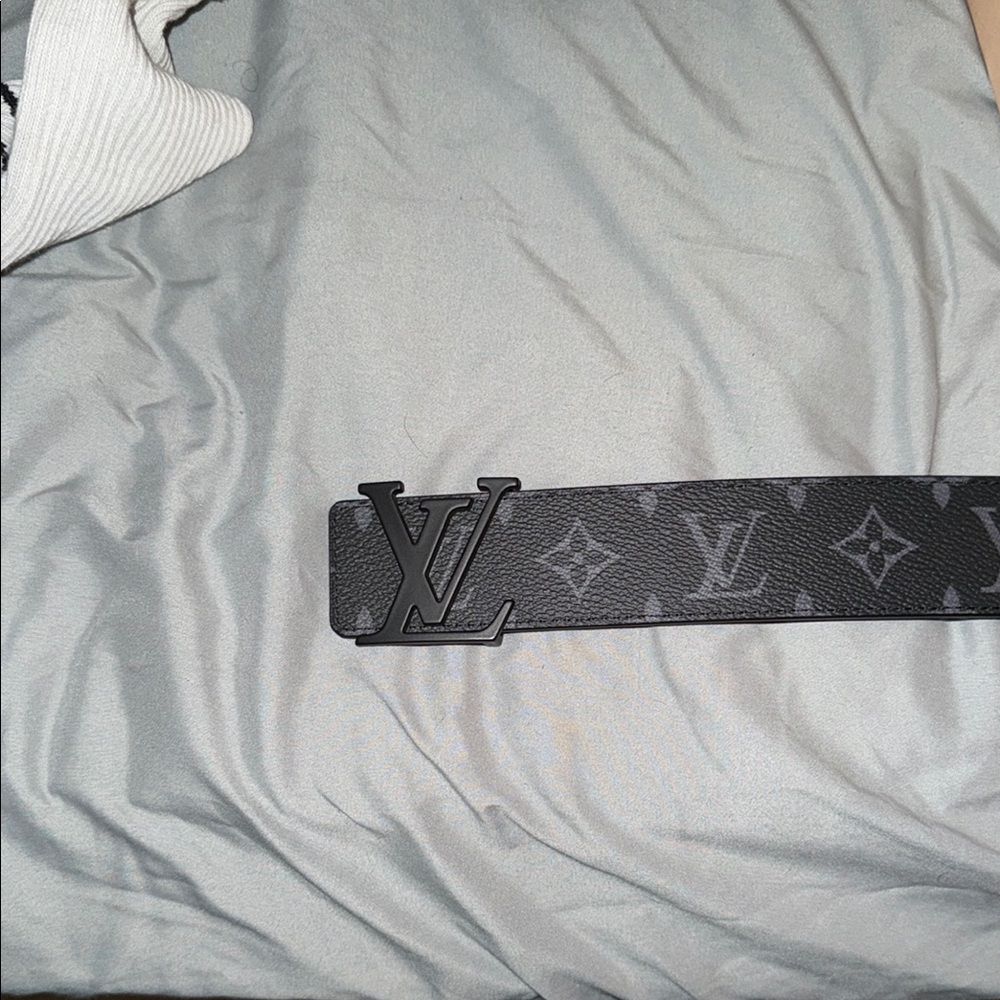 Louis Vuitton Black Monogram Leather Belt